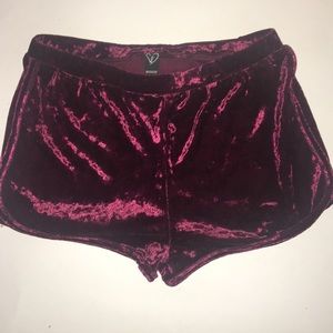 SOLD Crushed Velvet Shorts